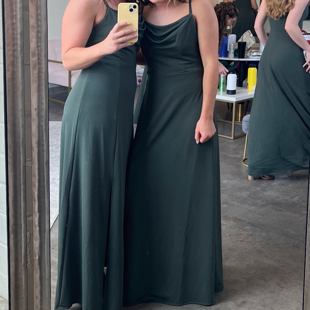 Birdy Grey Ash Crepe Dress in Olive